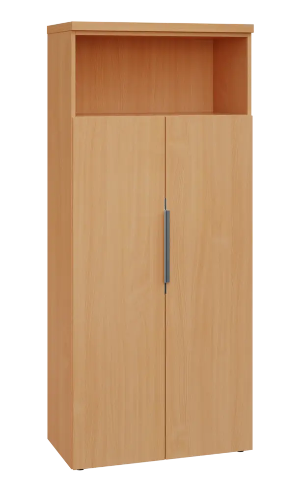 SIN 5 - 82DN kancelářská skříň, 2-dveřová/nika, 1820x800x400, buk royal